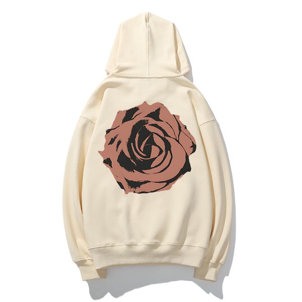 A Flair for the Dramatic Rose Hoodie Ivory - Image 2